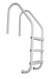 3-Tread Saftron White Inground Pool Ladder